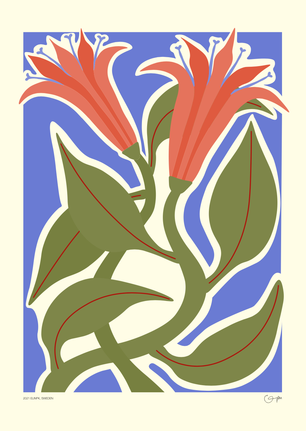 Elin PK "Never let me go" II Poster | Utan text Elin PK