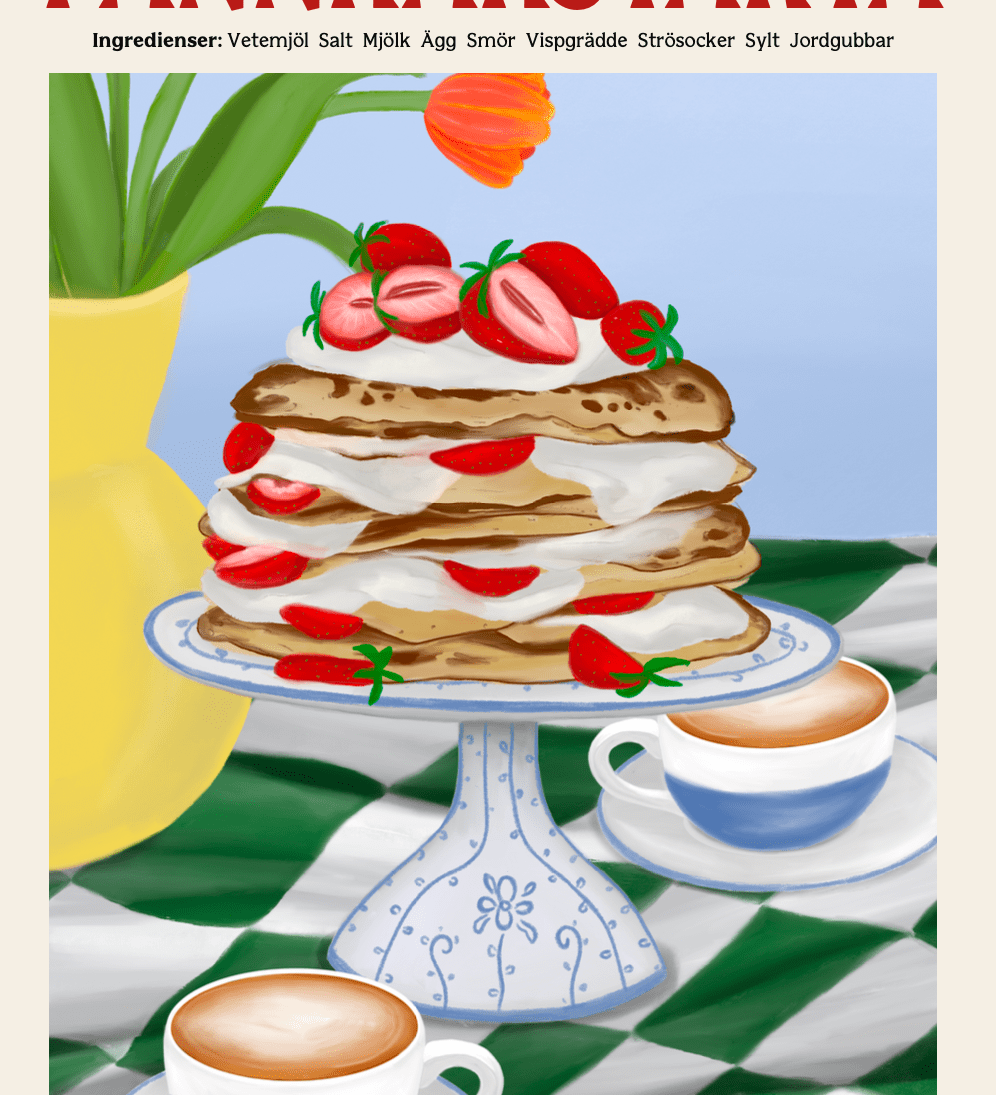 Elin PK Pannkakstårta Poster Elin PK