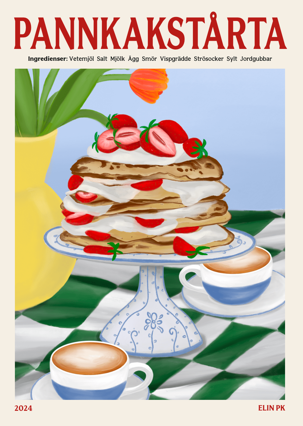 Elin PK Pannkakstårta Poster Elin PK