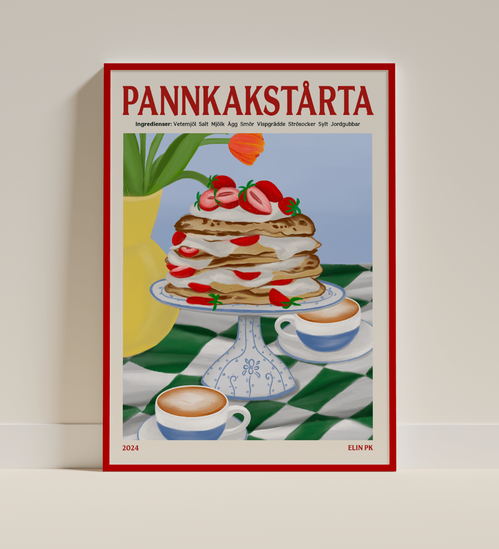 Elin PK Pannkakstårta Poster Elin PK