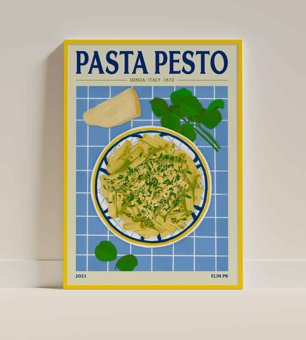 Elin PK Pasta Pesto Mat Poster Elin PK