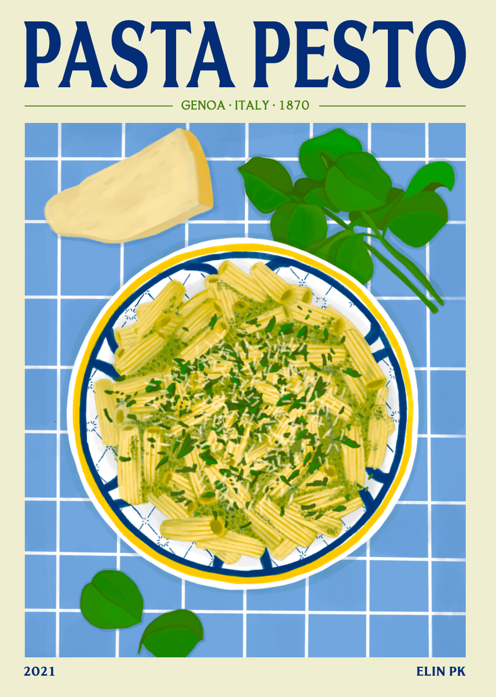 Elin PK Pasta Pesto Mat Poster Elin PK