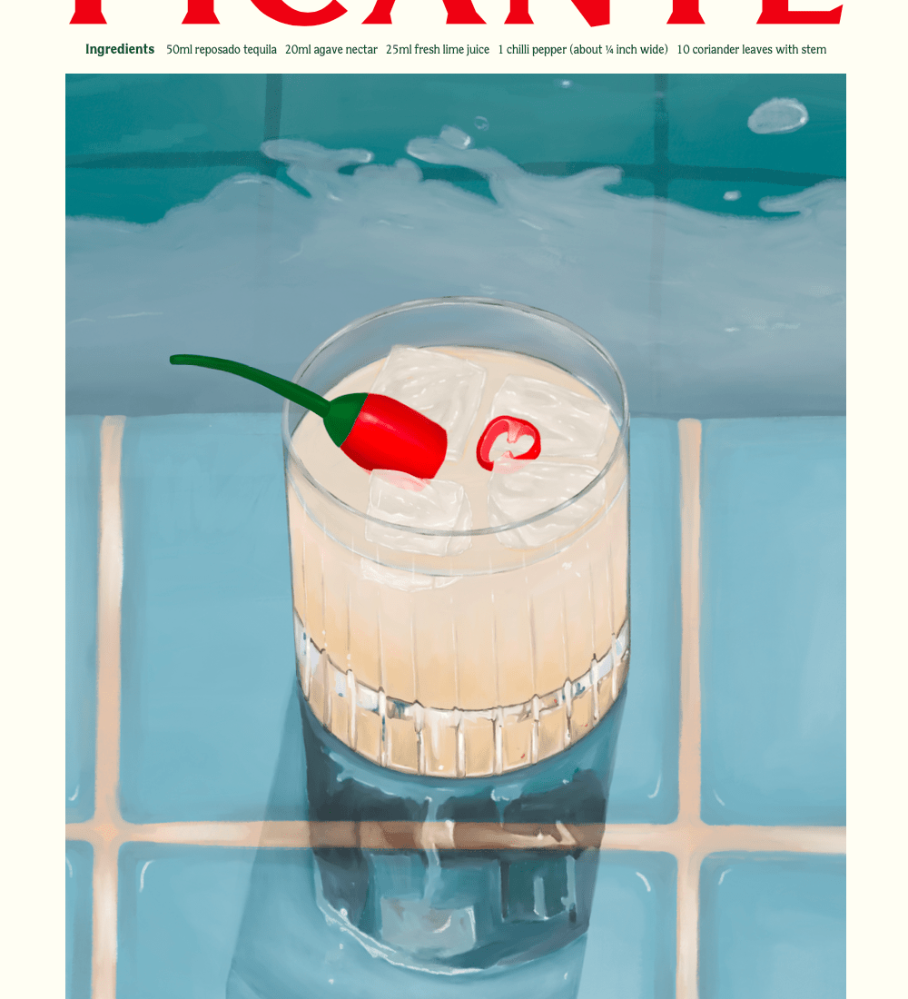 Elin PK Picante Drink Poster Elin PK