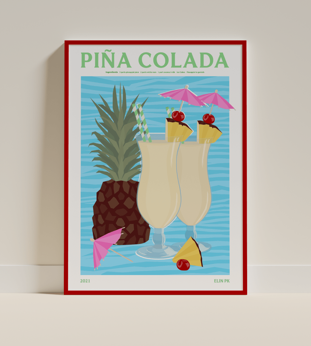 Elin PK Piña Colada Drink Poster Elin PK