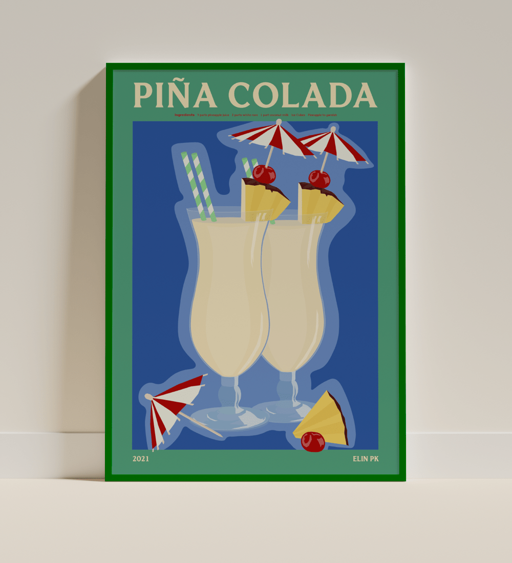 Elin PK Piña Colada II Drink Poster Elin PK