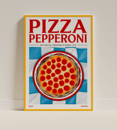 Elin PK Pizza Pepperoni Mat Poster Elin PK