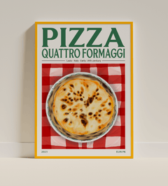 Elin PK Pizza Quattro Formaggi Mat Poster Elin PK