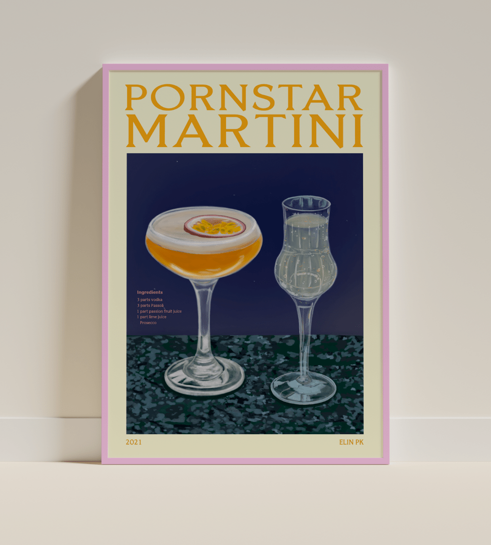 Elin PK Pornstar Martini Drink Poster Elin PK