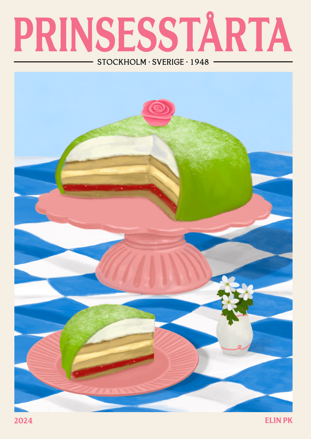 Elin PK Prinsesstårta II Poster Elin PK
