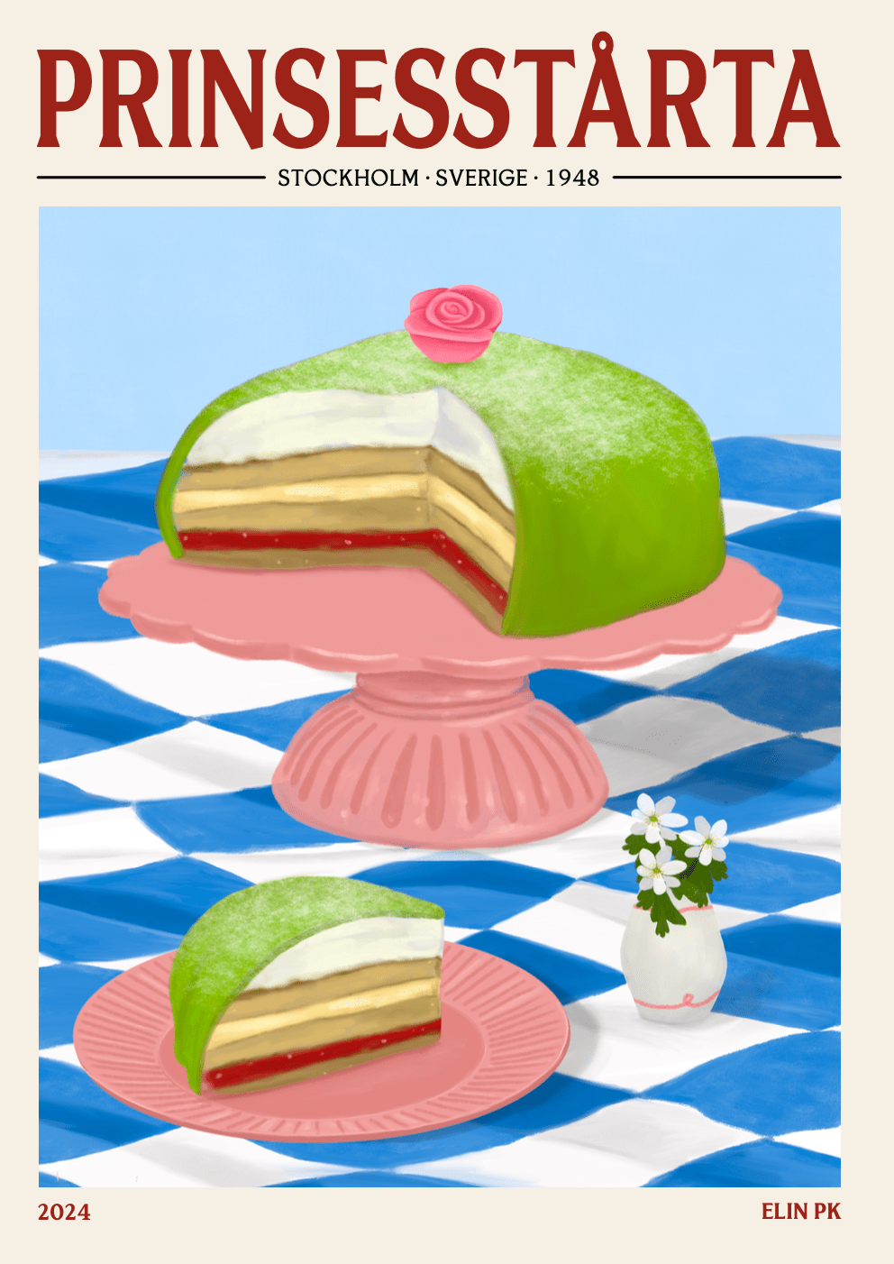 Elin PK Prinsesstårta Poster Elin PK