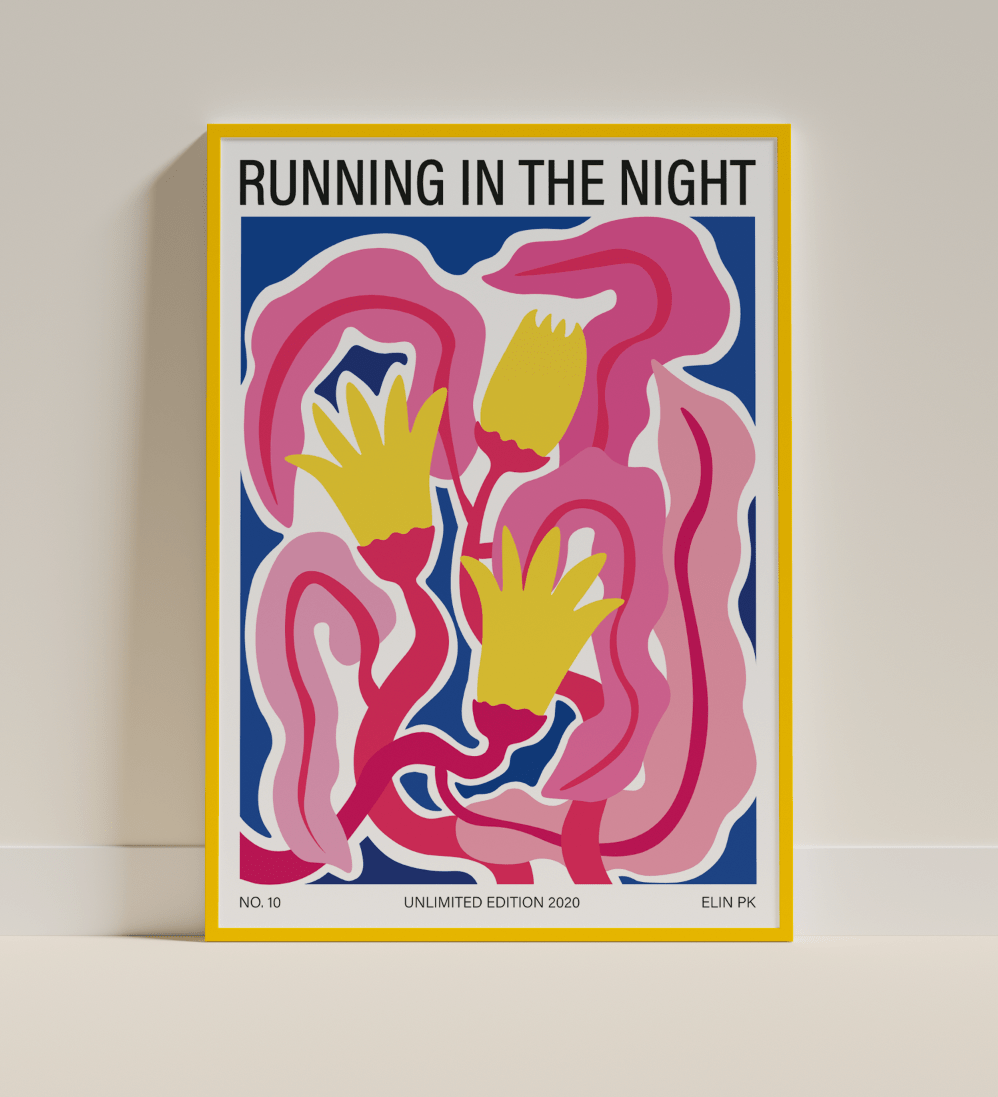 Elin PK "Running in the night" Poster Elin PK