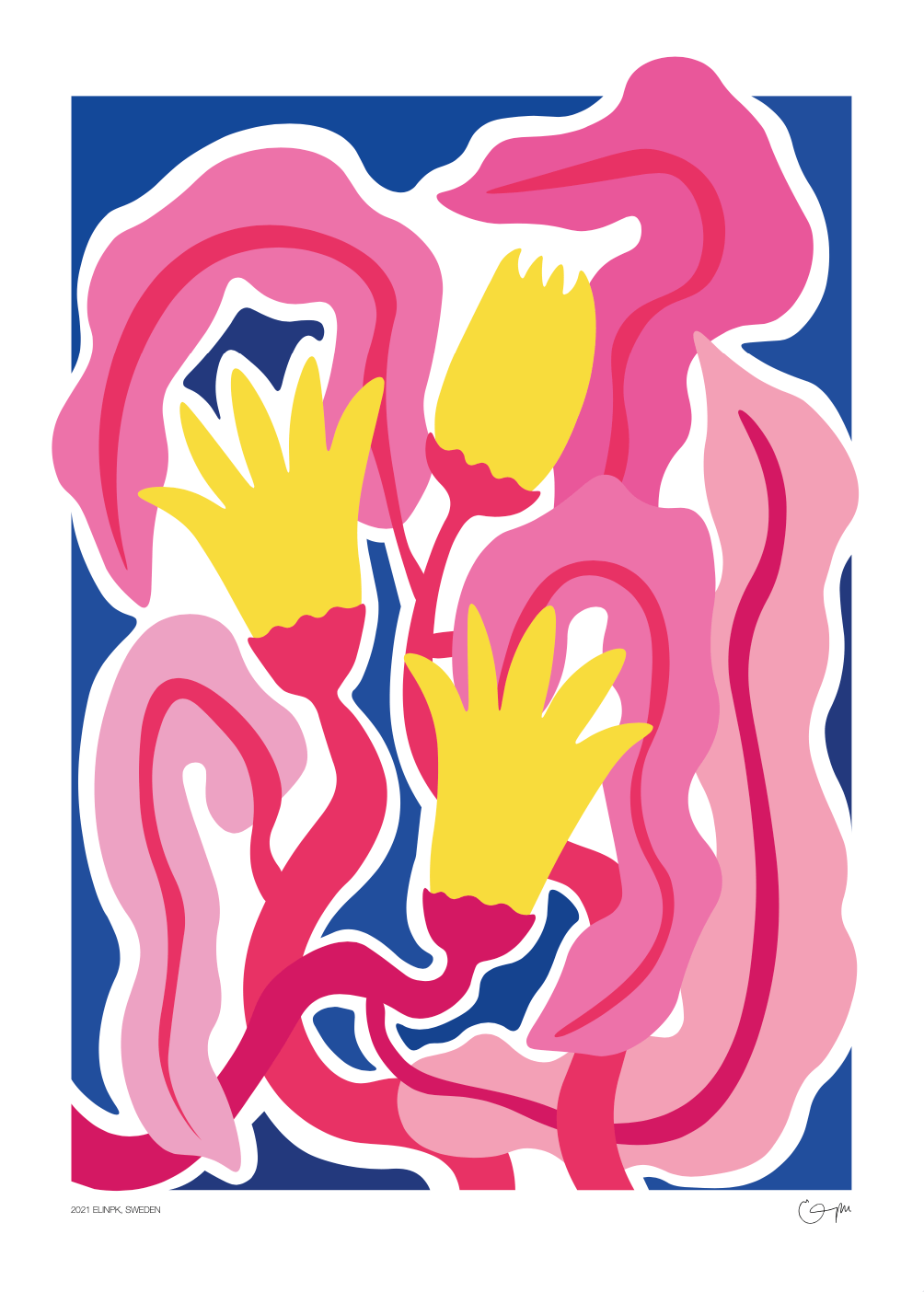 Elin PK "Running in the night" Poster | Utan text Elin PK