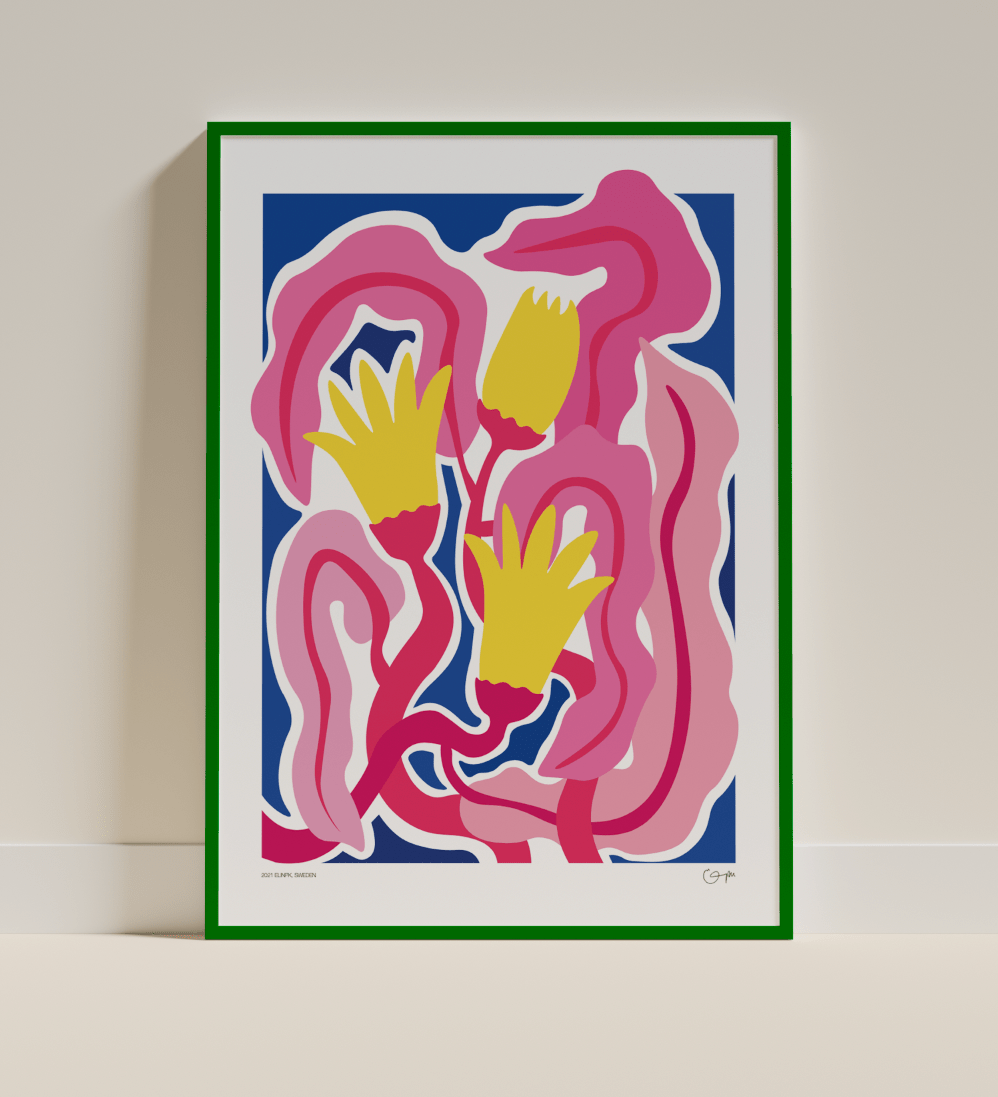 Elin PK "Running in the night" Poster | Utan text Elin PK