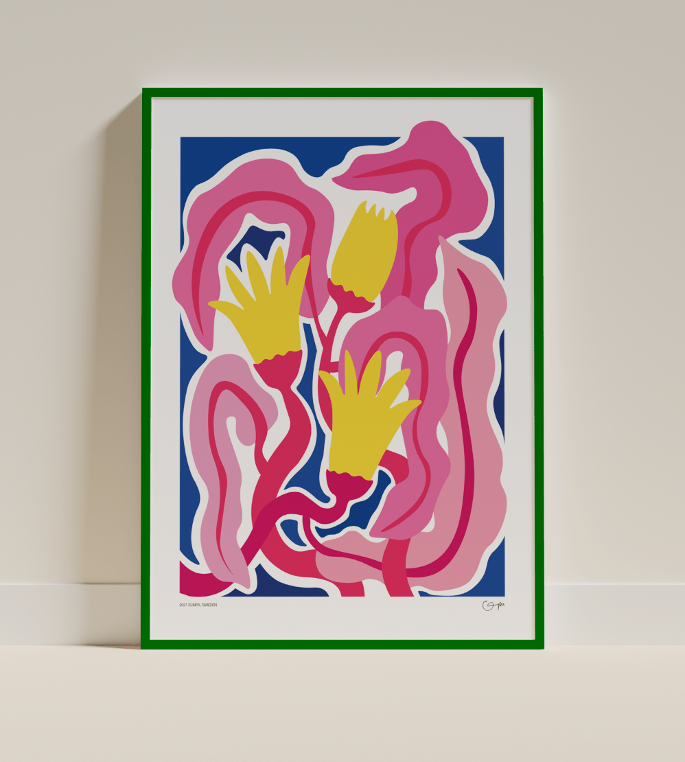 Elin PK "Running in the night" Poster | Utan text Elin PK