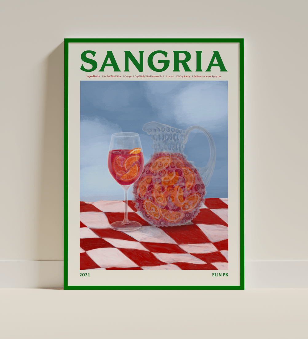 Elin PK Sangria Drink Poster Elin PK