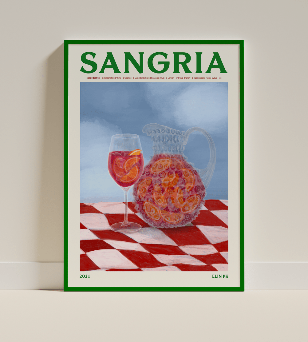 Elin PK Sangria Drink Poster Elin PK