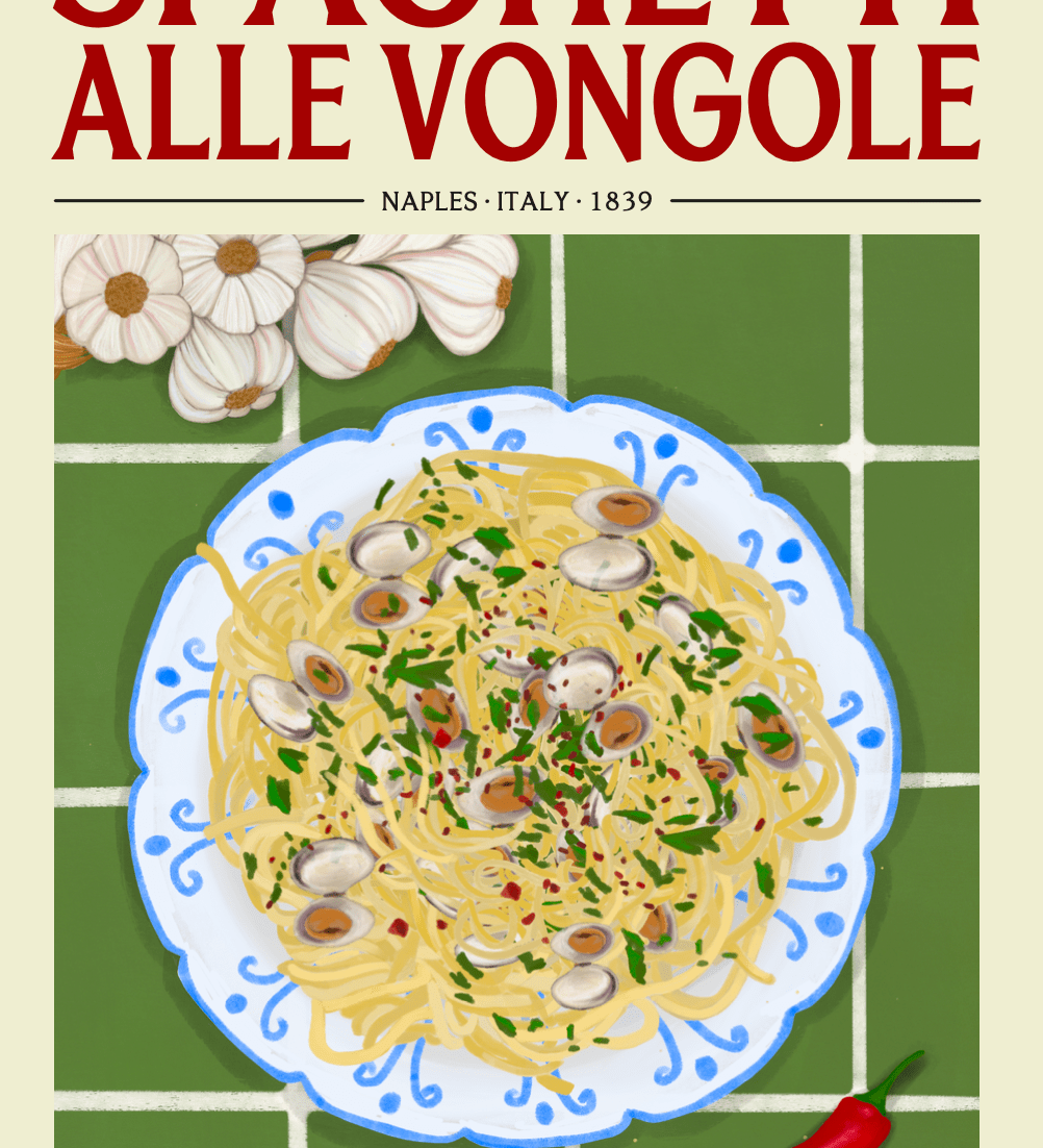 Elin PK Spaghetti Alle Vongole II Mat Poster Elin PK