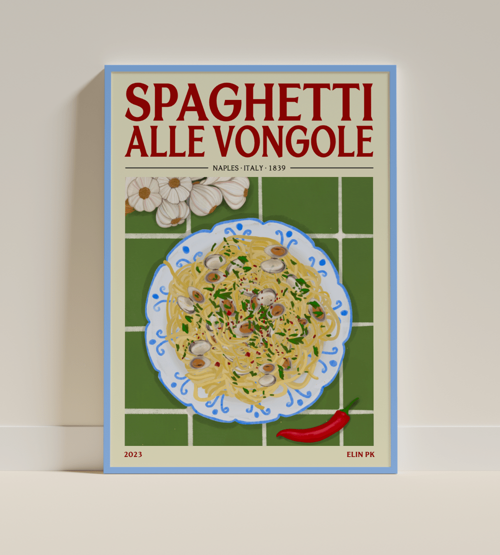 Elin PK Spaghetti Alle Vongole II Mat Poster Elin PK