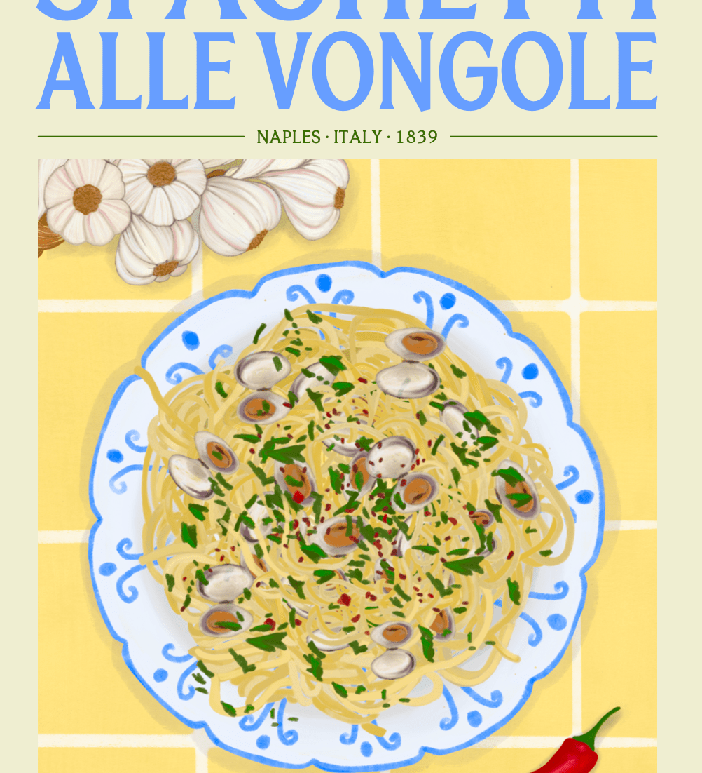 Elin PK Spaghetti alle Vongole Mat Poster Elin PK