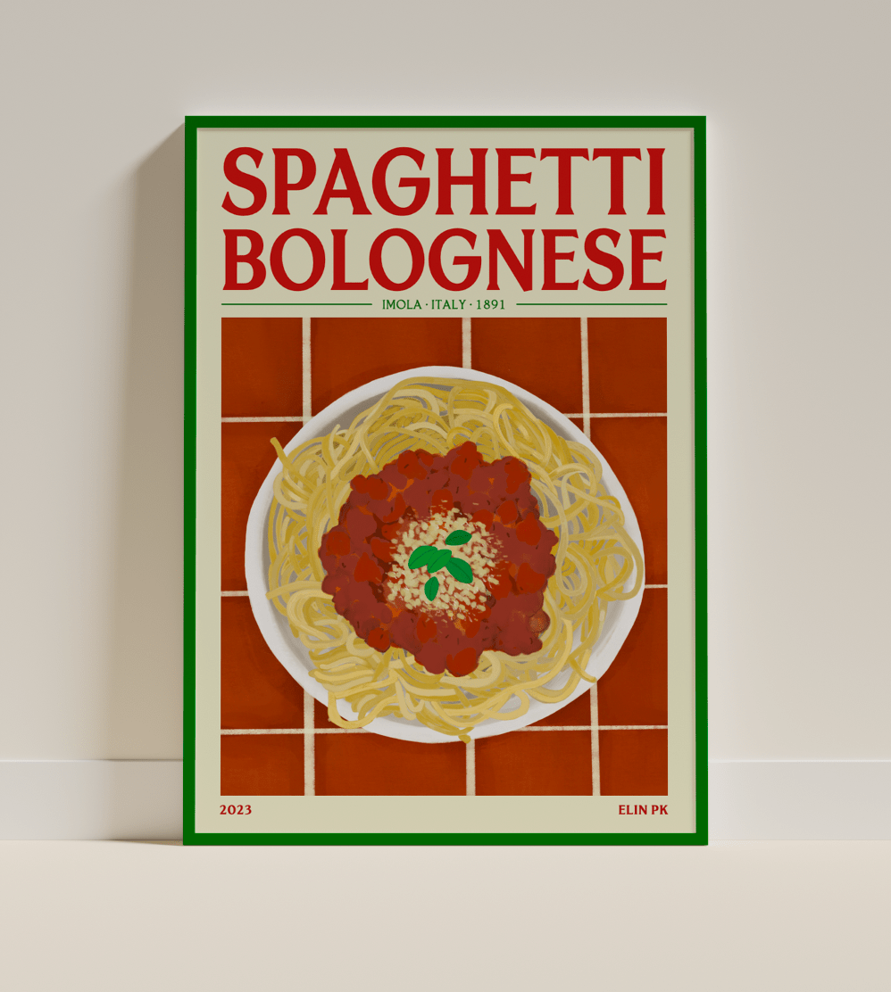 Elin PK Spaghetti Bolognese II Mat Poster Elin PK