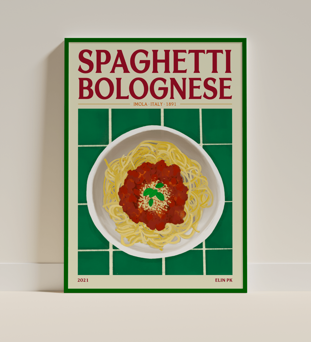 Elin PK Spaghetti Bolognese Mat Poster Elin PK