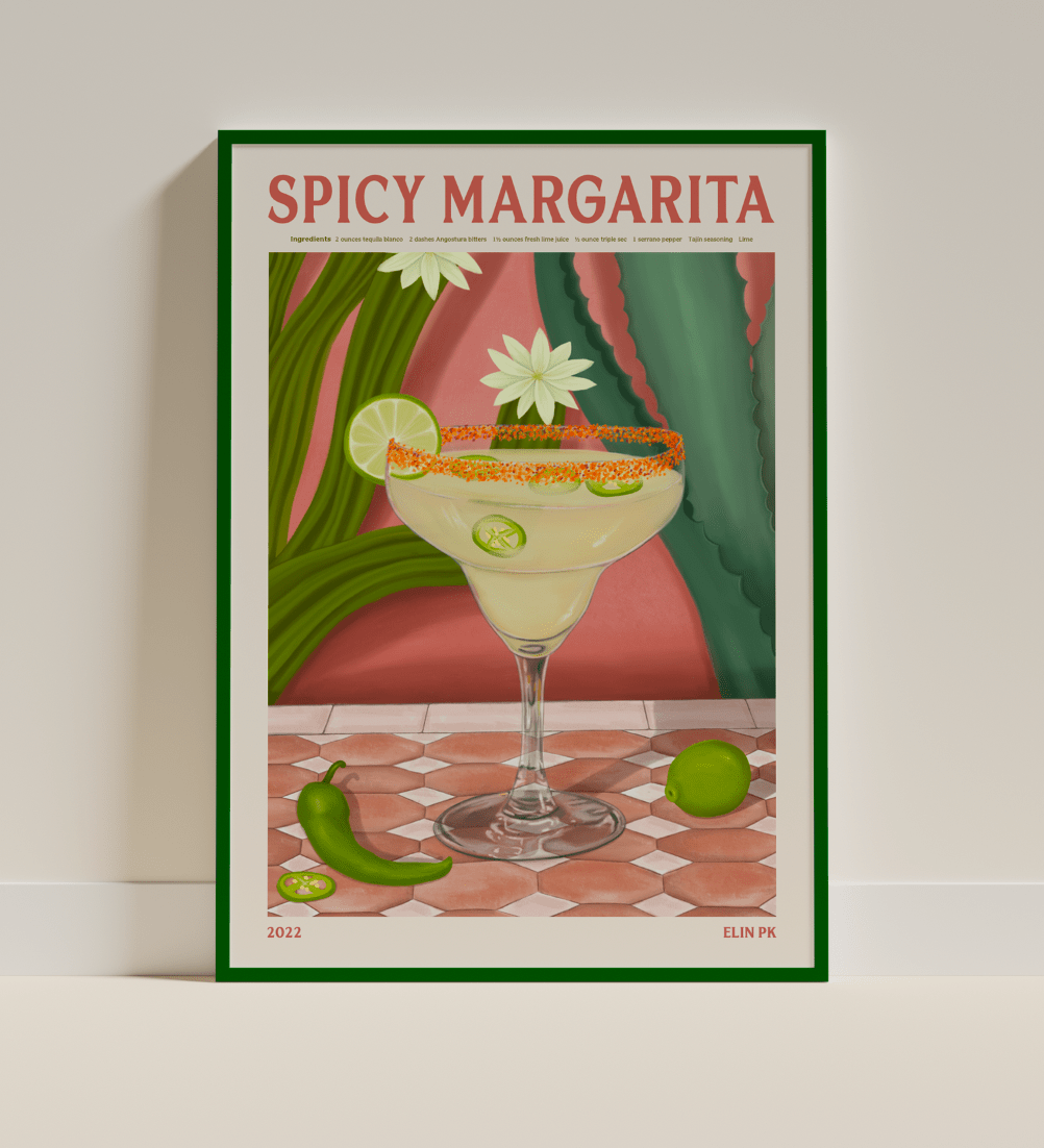 Elin PK Spicy Margarita Drink Poster Elin PK
