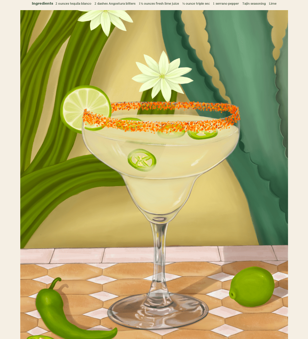Elin PK Spicy Margarita II Drink Poster Elin PK