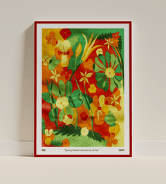 Elin PK "Spring flowers remind me of her" Poster Elin PK