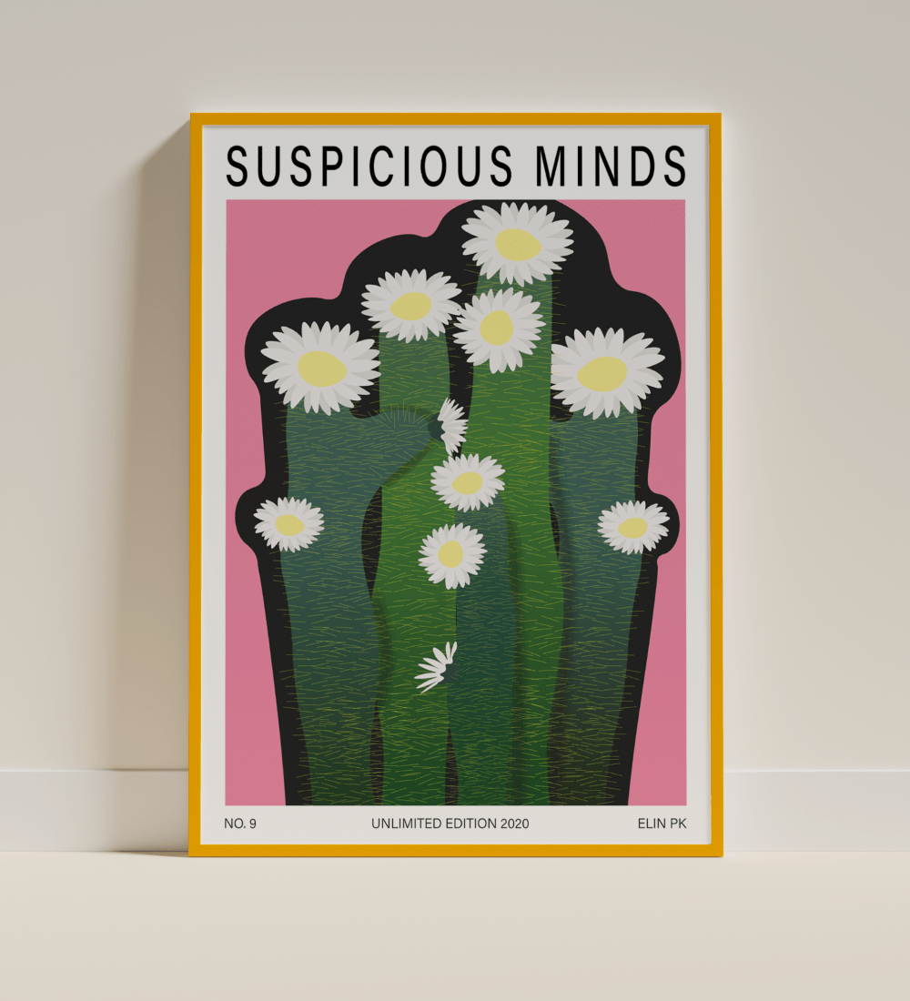 Elin PK "Suspicious minds" Poster Elin PK