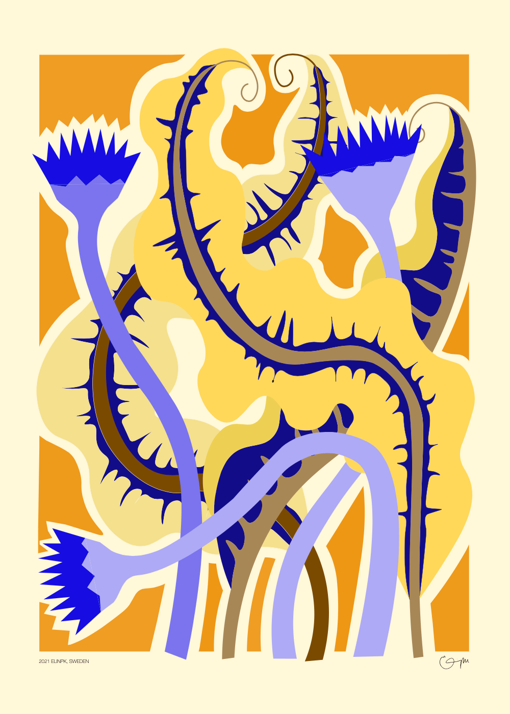 Elin PK "The meadow II" Poster Elin PK