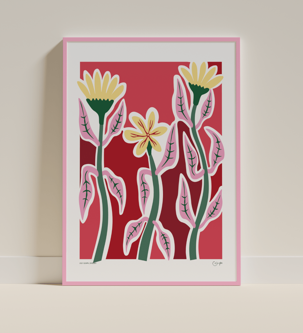 Elin PK "The meadow III" | Pink Poster Elin PK