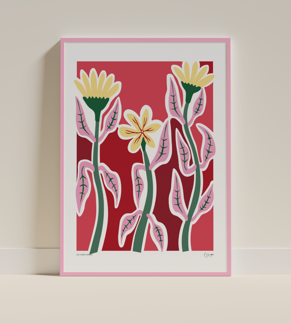 Elin PK "The meadow III" | Pink Poster Elin PK