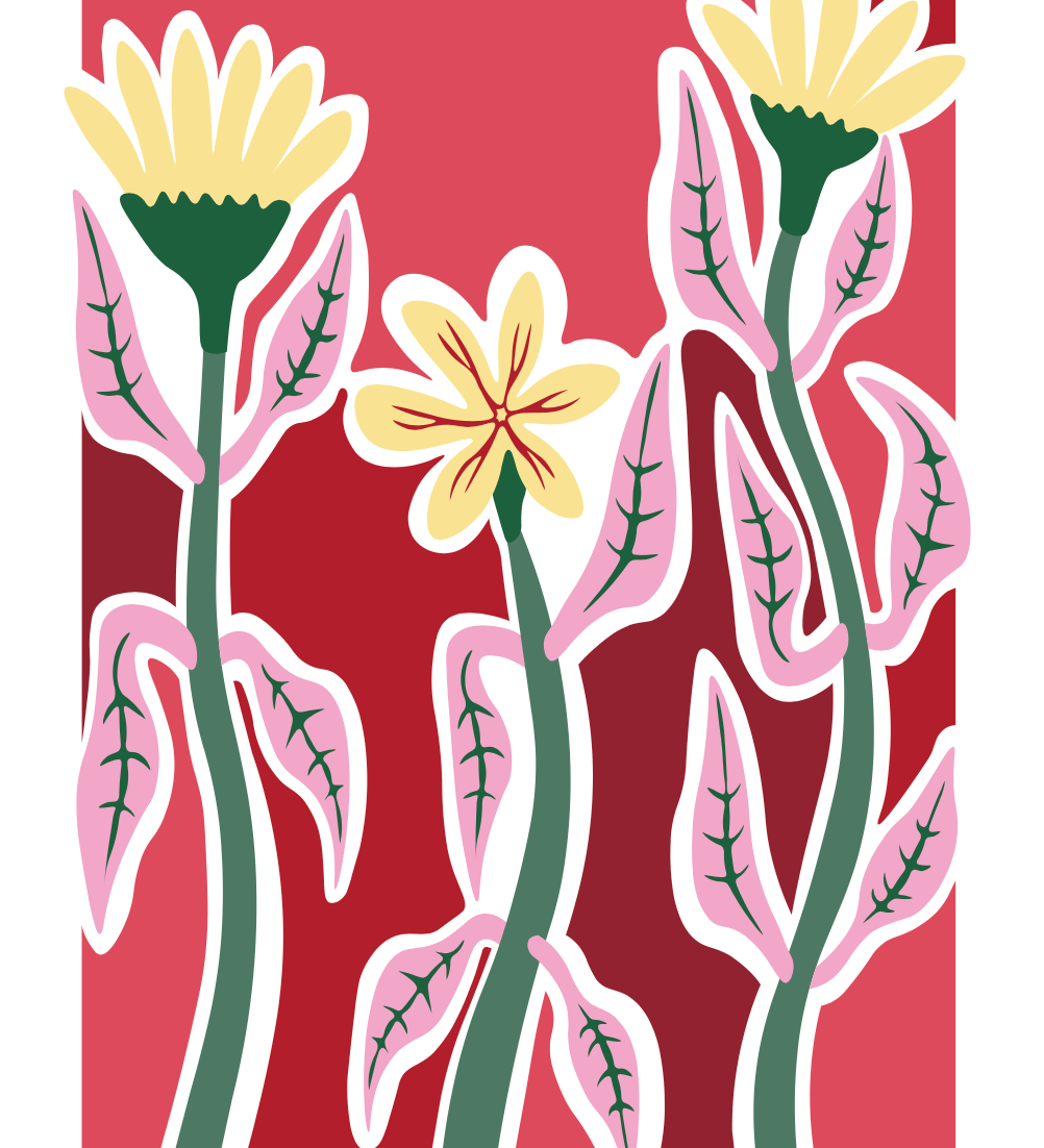 Elin PK "The meadow III" | Pink Poster Elin PK