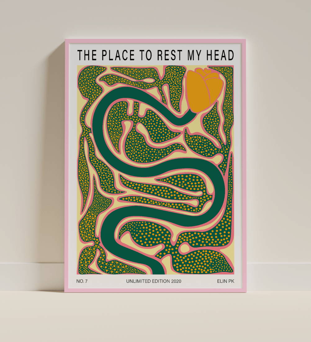 Elin PK "The place to rest my head" Poster Elin PK