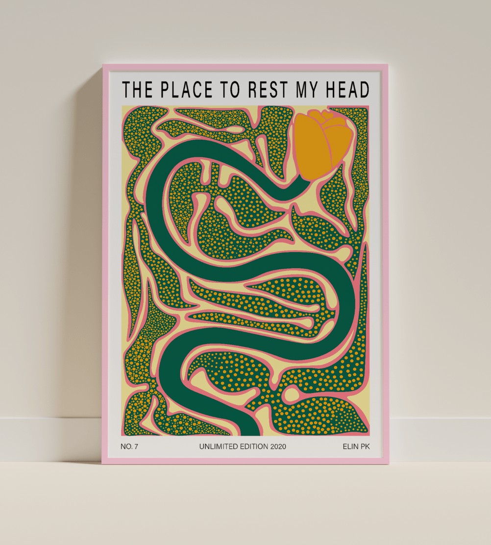 Elin PK "The place to rest my head" Poster Elin PK
