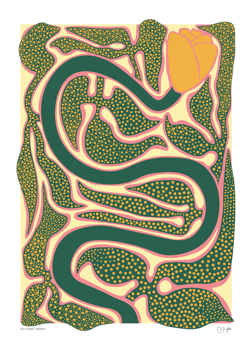 Elin PK "The place to rest my head" Poster | Utan text Elin PK