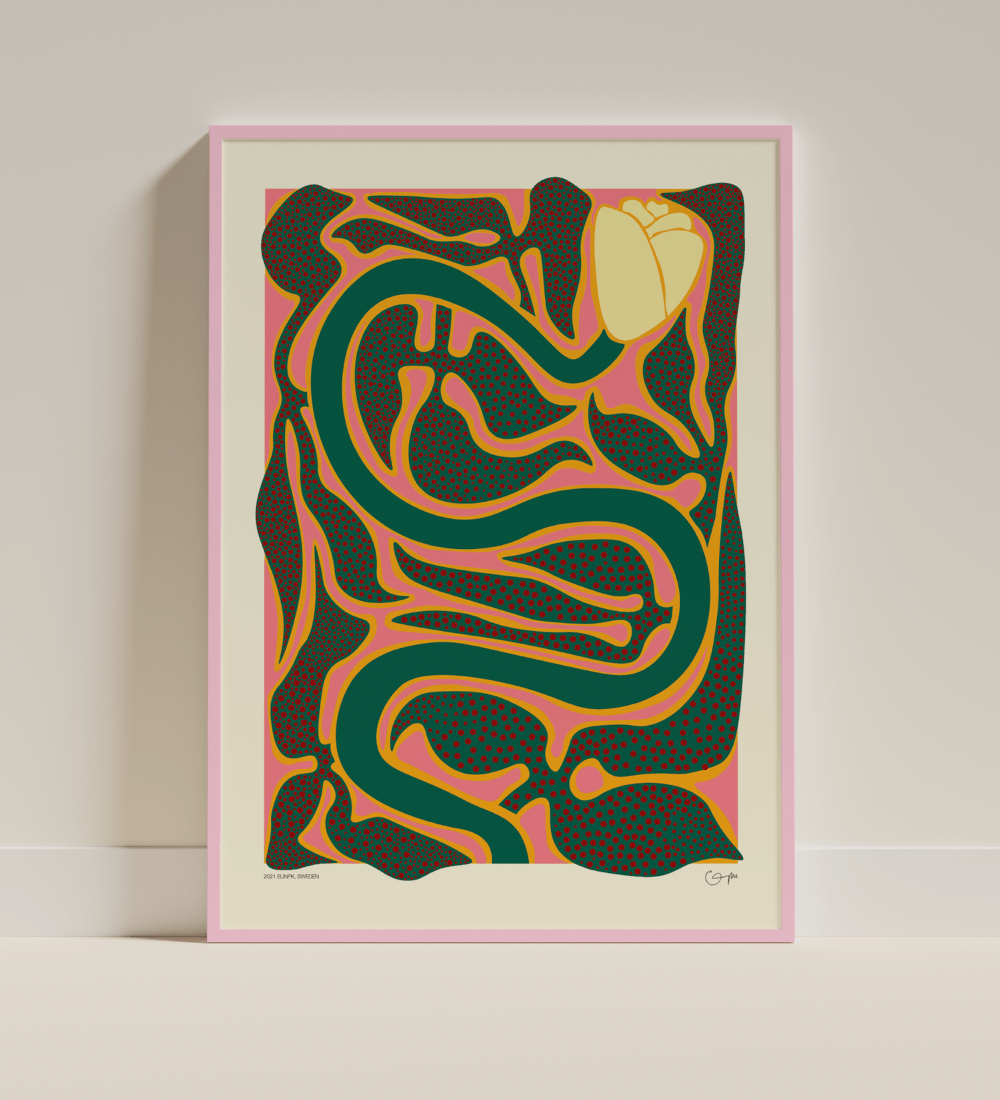 Elin PK "The place to rest my head" Poster | Utan text rosa Elin PK