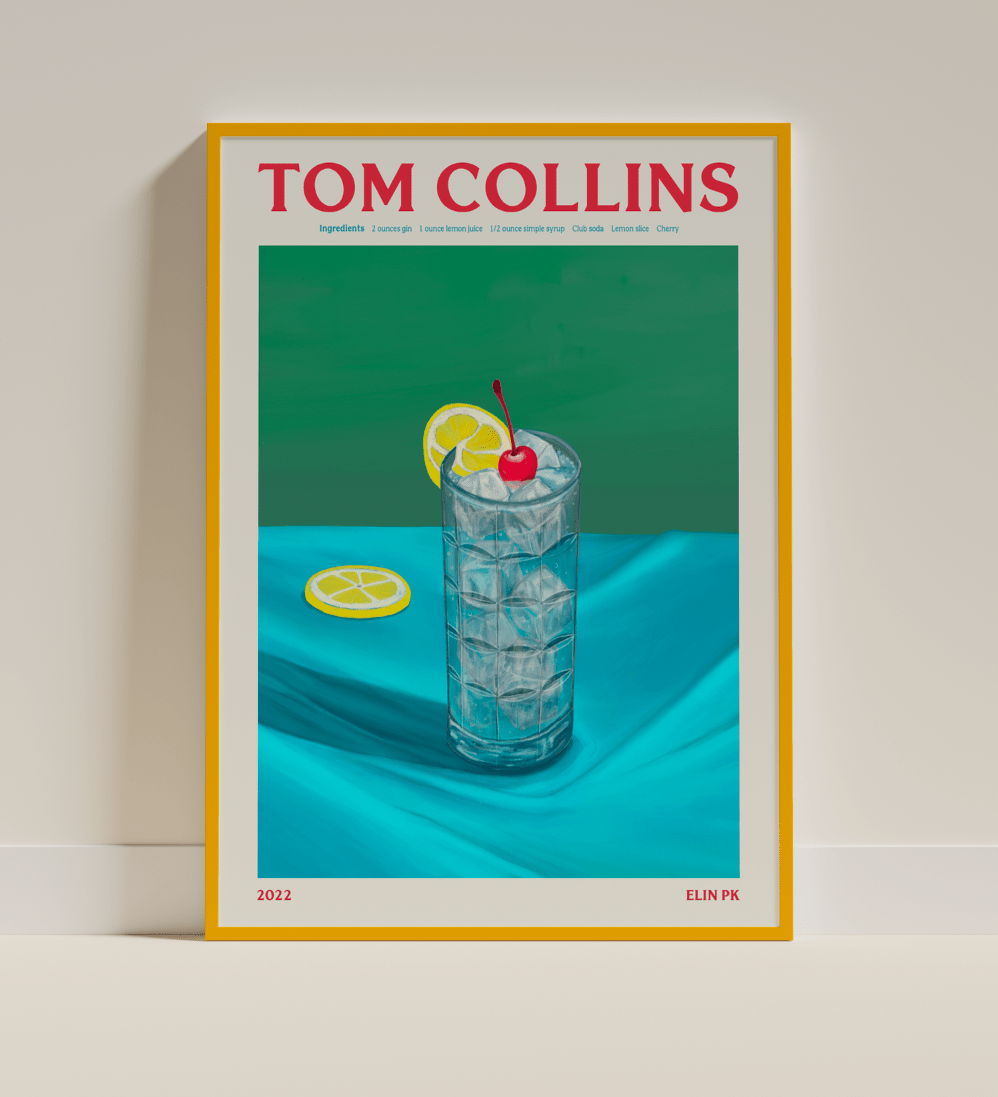 Elin PK Tom Collins Drink Poster Elin PK
