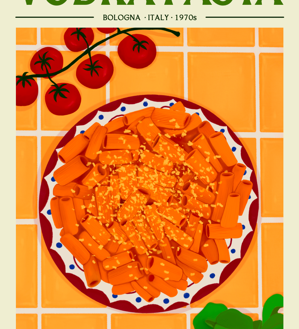 Elin PK Vodka Pasta II Mat Poster Elin PK