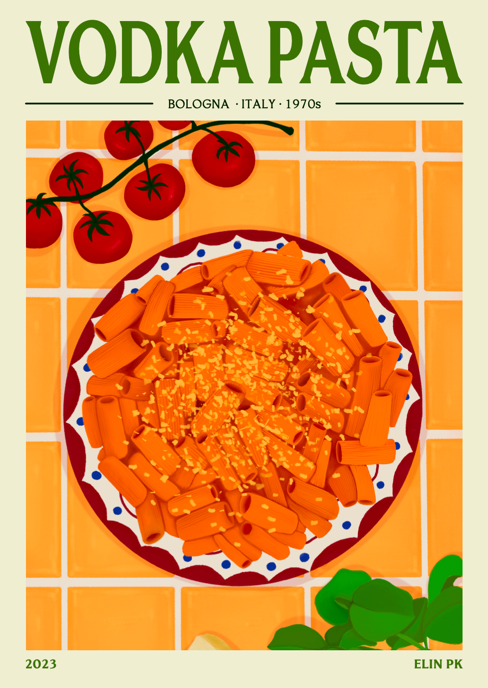 Elin PK Vodka Pasta II Mat Poster Elin PK