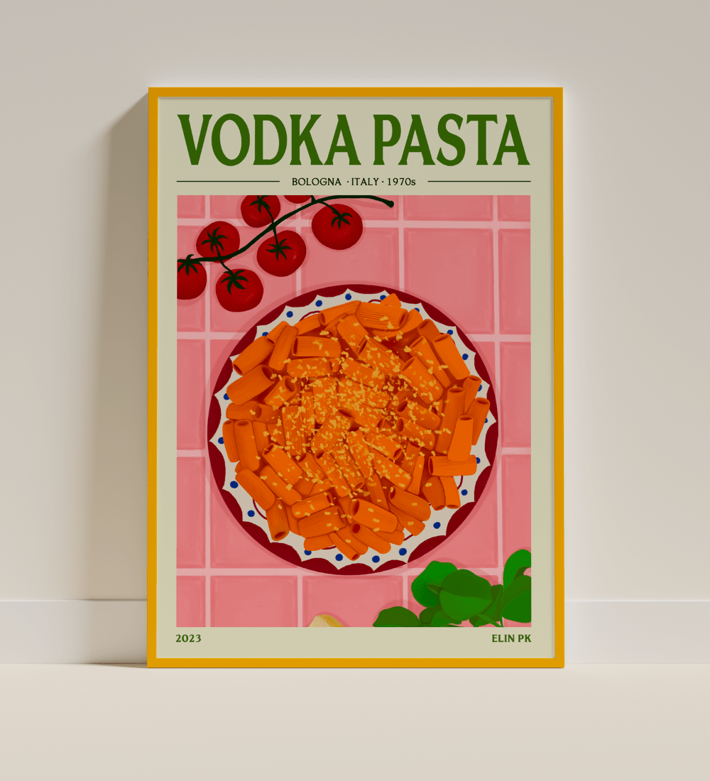 Elin PK Vodka Pasta Mat Poster Elin PK