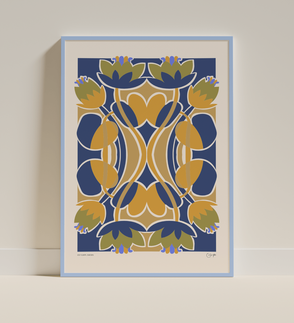 Elin PK "Water Lilies" Poster | Beige Elin PK