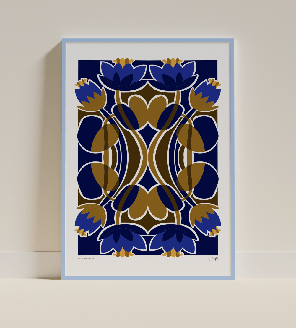 Elin PK "Water Lilies" Poster | Blue Elin PK
