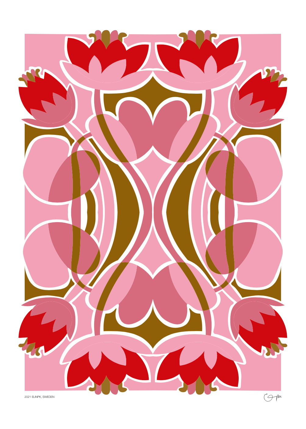 Elin PK "Water Lilies" Poster | Pink Elin PK