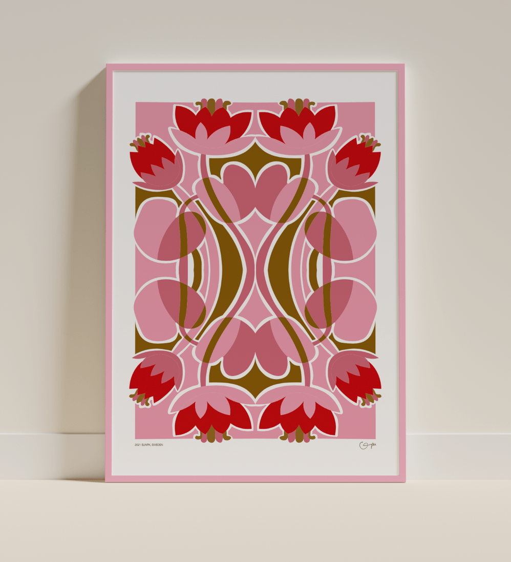 Elin PK "Water Lilies" Poster | Pink Elin PK