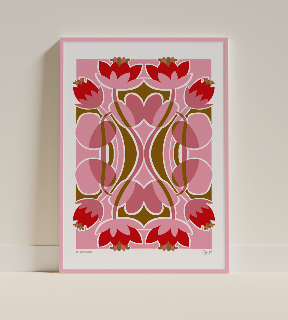 Elin PK "Water Lilies" Poster | Pink Elin PK