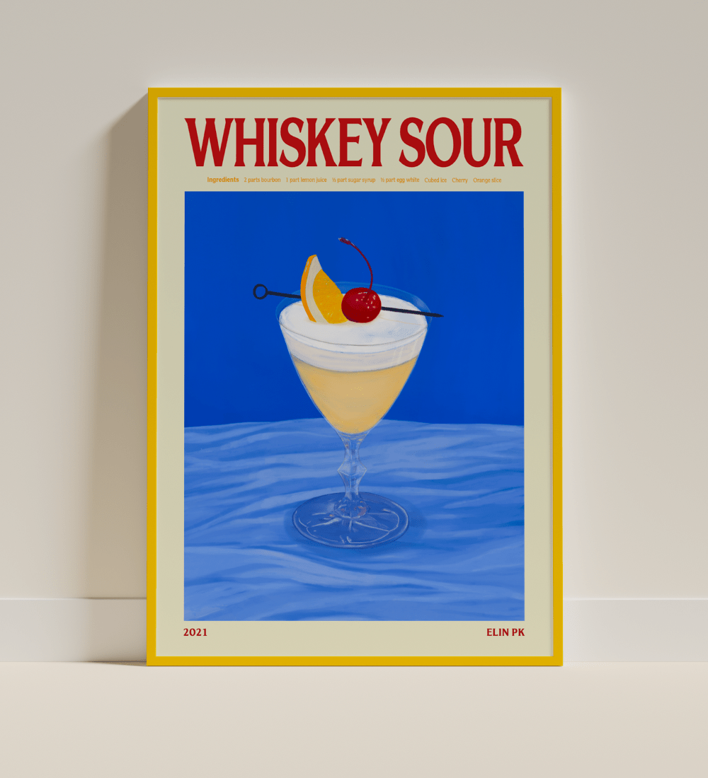 Elin PK Whiskey Sour Drink Poster Elin PK