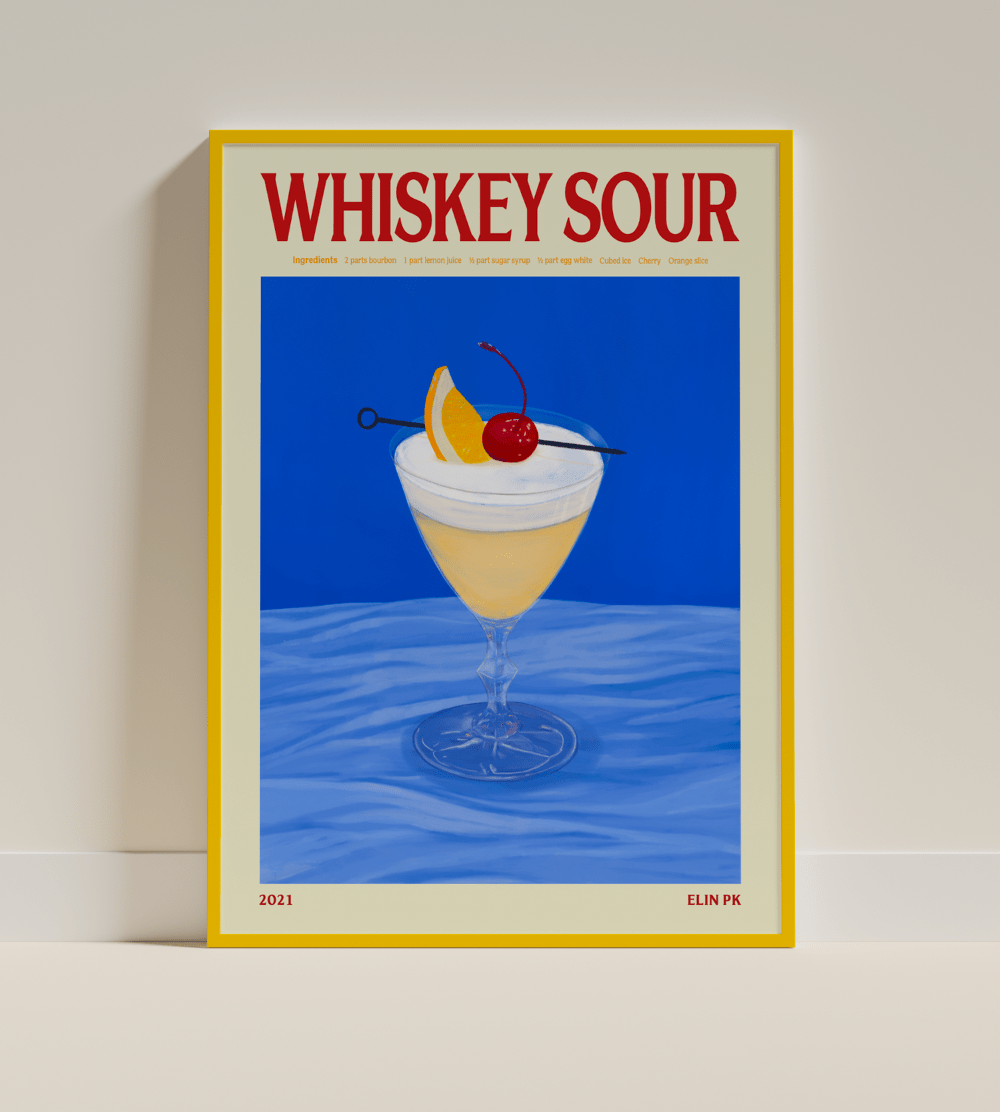 Elin PK Whiskey Sour Drink Poster Elin PK