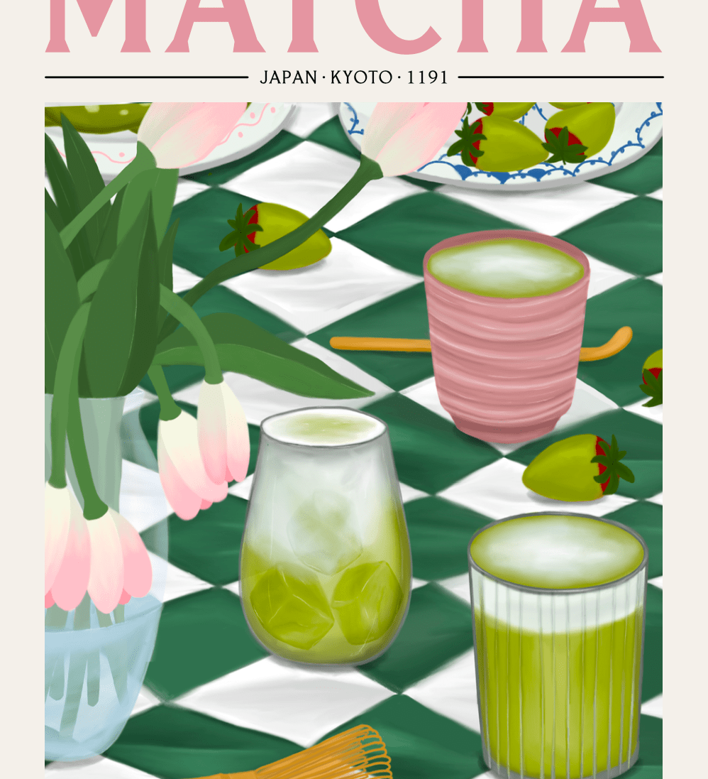 Elin PK x WAO Matcha Poster Elin PK