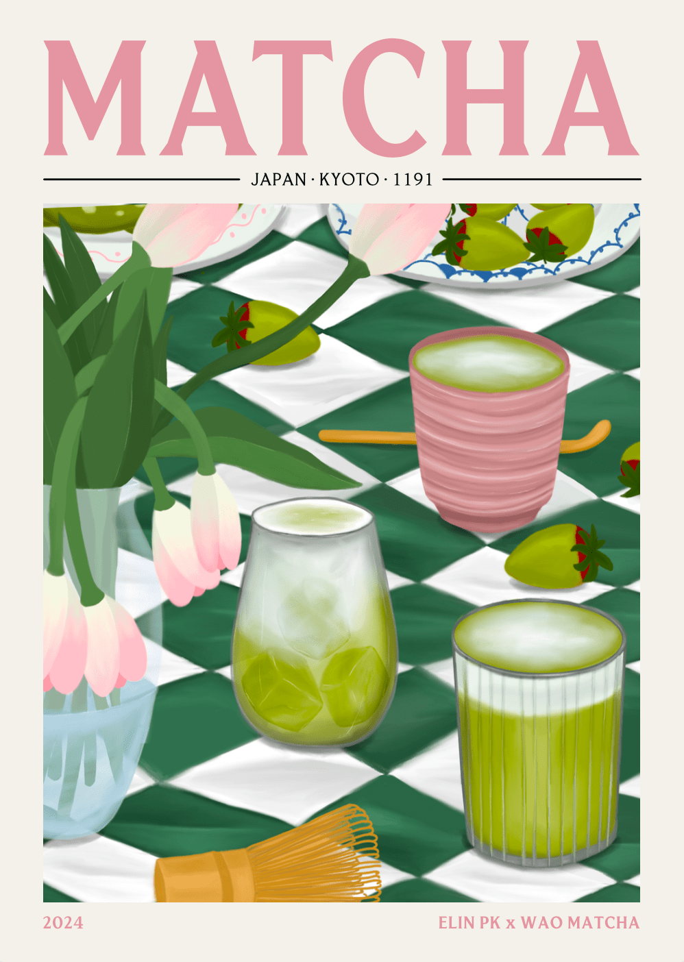 Elin PK x WAO Matcha Poster Elin PK